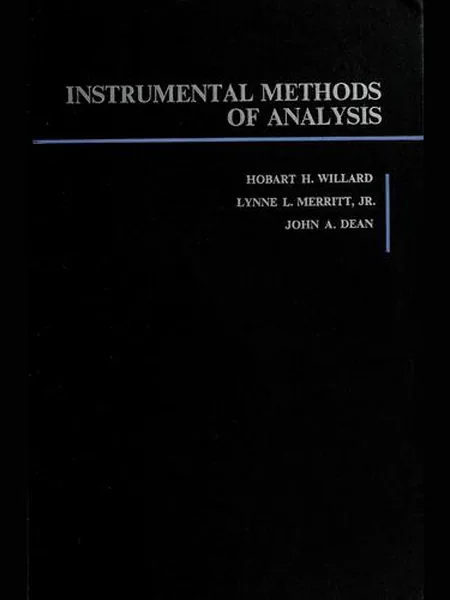 Instrumental Methods of Analysis cover