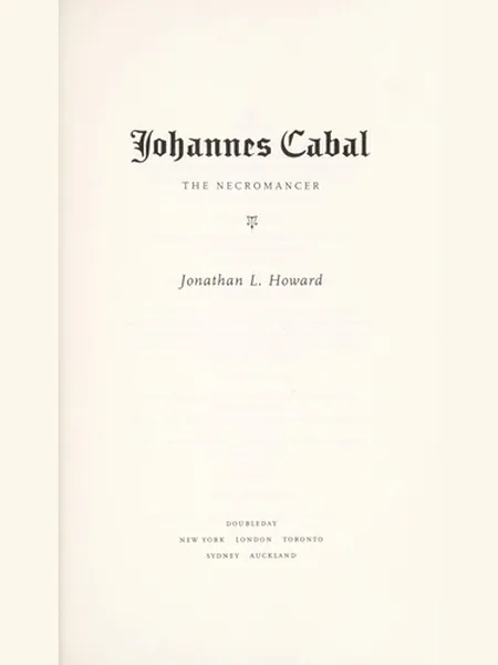 Johannes Cabal the Necromancer cover