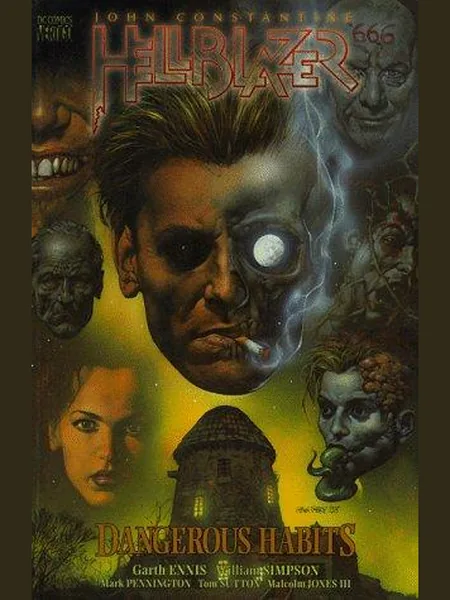 John Constantine, Hellblazer, cover of another edition (the Titan Books 1999 cover is not yet photographed)
