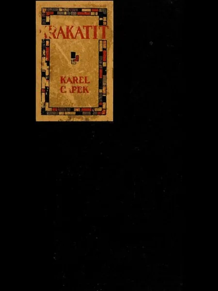 Krakatit, cover of another edition (the Geoffrey Bles 1925 cover is not yet photographed)