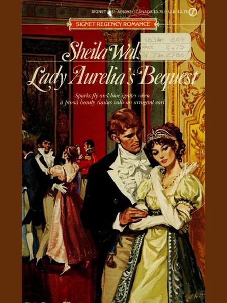 Lady Aurelia's Bequest first edition cover, Signet 1987