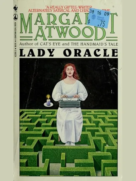 Lady Oracle, cover of another edition (the Deutsch 1977 cover is not yet photographed)