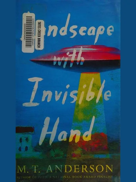 Landscape with Invisible Hand first edition cover, Candlewick Press 2017