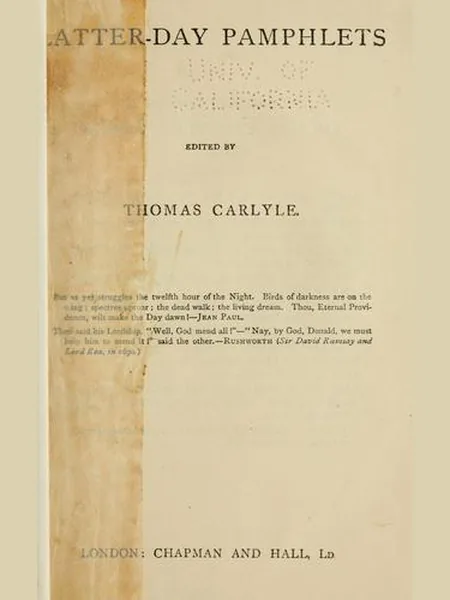 Latter-Day Pamphlets cover