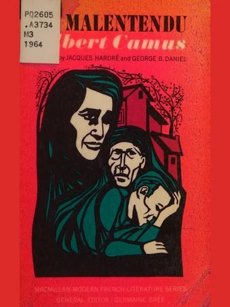 Le Malentendu, cover of another edition (the Macmillan 1964 cover is not yet photographed)
