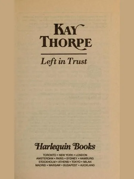Left in Trust cover