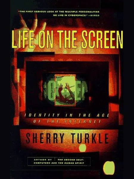 Life on the Screen, cover of another edition (the Simon & Schuster 1995 cover is not yet photographed)