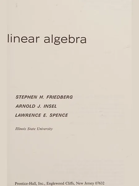 Linear Algebra cover