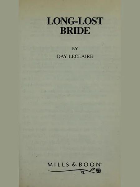 Long-Lost Bride cover