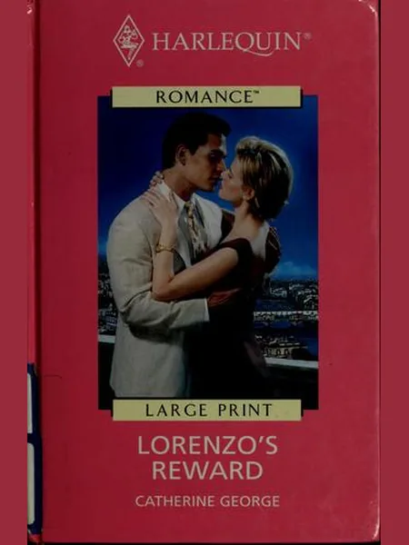 Lorenzo's Reward cover, Mills & Boon 2000
