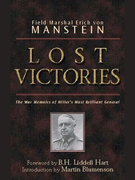 Lost Victories, cover of another edition (the Methuen 1958 cover is not yet photographed)