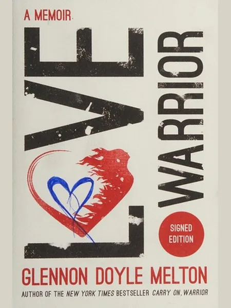 Love Warrior, cover of the Flatiron Books, 2016 edition (the Hodder & Stoughton 2017 cover is not yet photographed)
