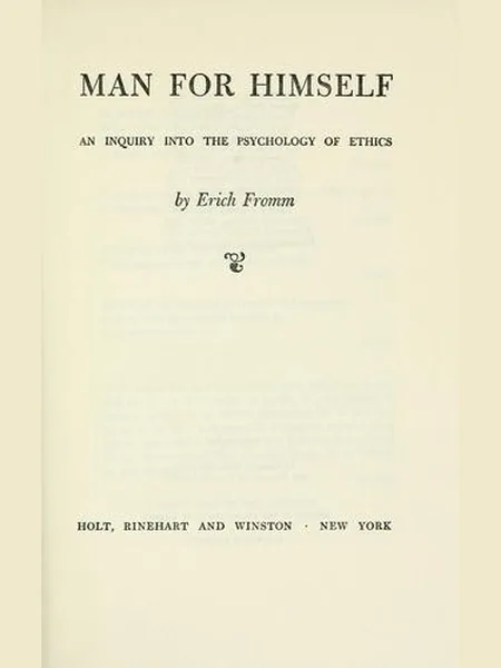 Man for Himself cover