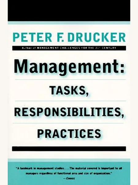 Management first edition cover, Harper & Row 1973