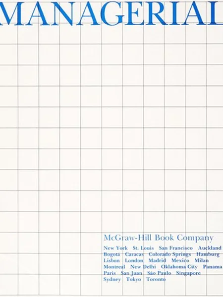 Managerial Economics, cover of another edition (the McGraw-Hill 1989 cover is not yet photographed)