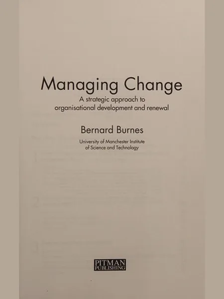 Managing Change cover
