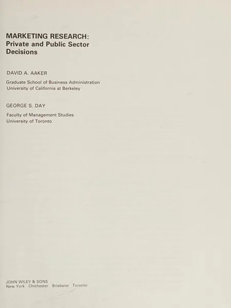 Marketing Research cover