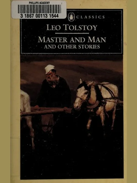 Master and Man, cover of another edition (the Walter Scott 1895 cover is not yet photographed)