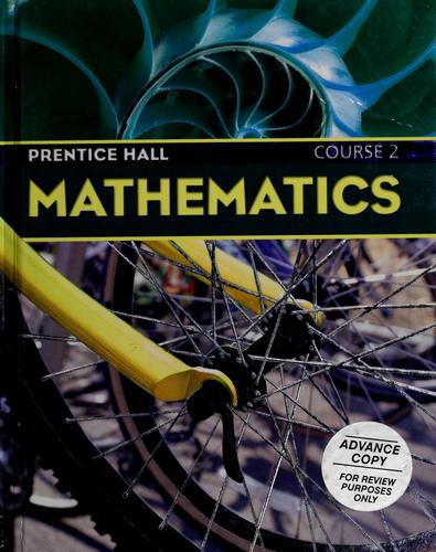 Mathematics first edition cover, Pearson Prentice Hall 2004