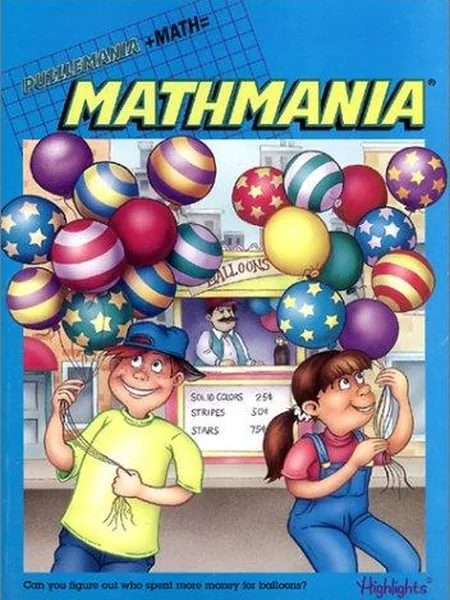 Mathmania, cover of another edition (the Tandem Library 2002 cover is not yet photographed)