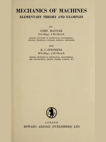 Mechanics of Machines cover