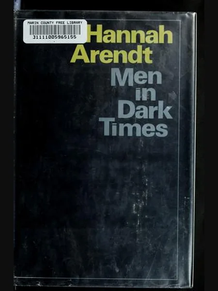 Men in Dark Times, cover of another edition (the Jonathan Cape 1970 cover is not yet photographed)
