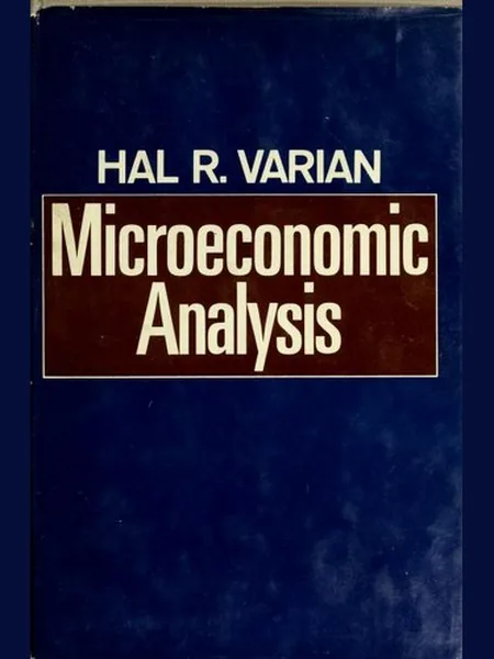 Microeconomic Analysis, cover of another edition (the Norton 1984 cover is not yet photographed)