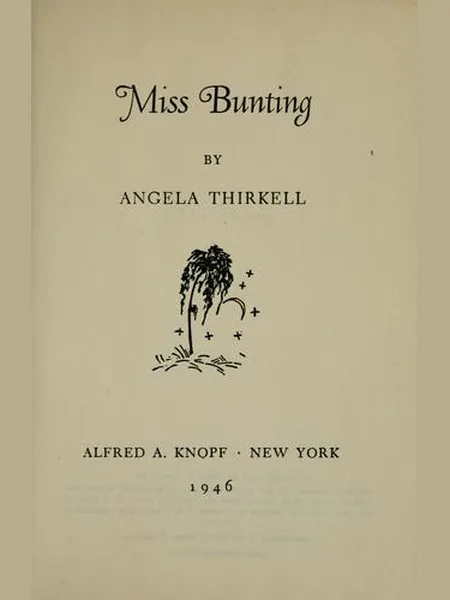 Miss Bunting first edition cover, Knopf 1946