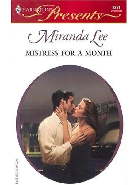 Mistress For A Month cover