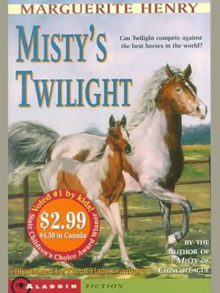 Misty's Twilight, cover of another edition (the Macmillan 1992 cover is not yet photographed)