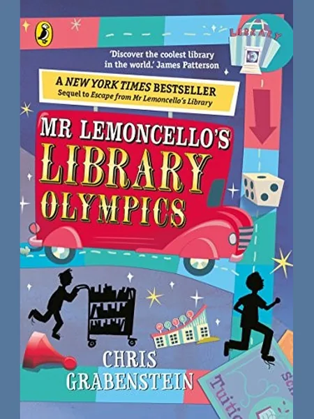 Mr. Lemoncello's Library Olympics cover, Puffin 2018