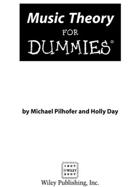 Music Theory for Dummies cover