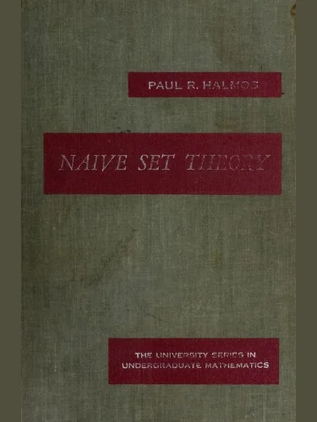 Naive Set Theory first edition cover, Van Nostrand 1960