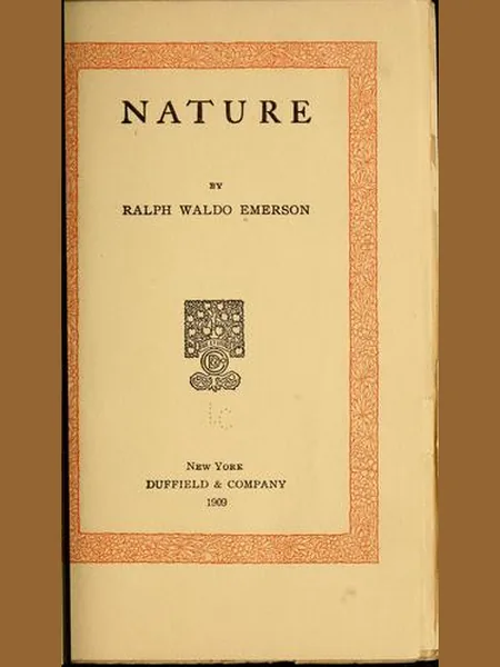 Nature, cover of another edition (the H.G. Clarke 1844 cover is not yet photographed)