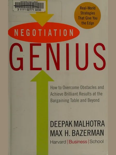 Negotiation Genius cover