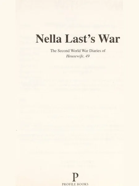 Nella Last's War cover
