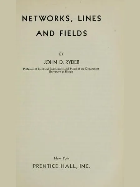 Networks, Lines, and Fields cover