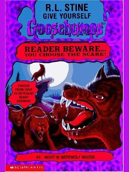 Night in Werewolf Woods cover, Scholastic 1996