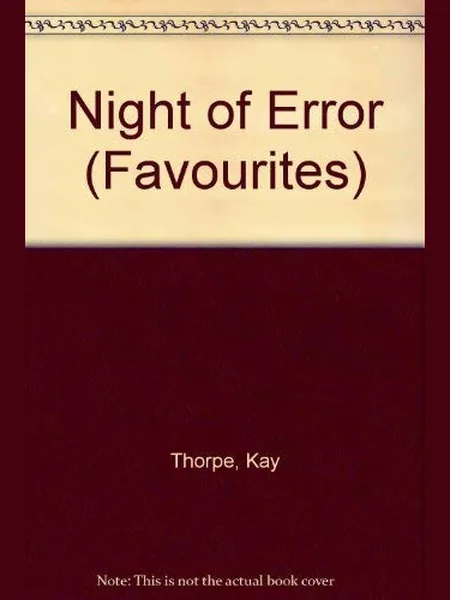 Night of Error cover, Mills & Boon 1994