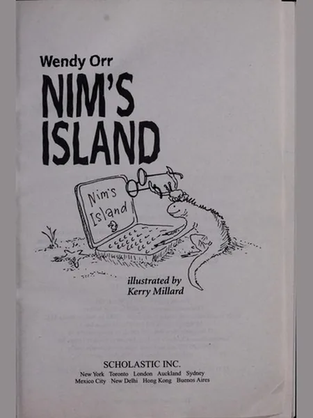 Nim's Island cover, Scholastic 2007