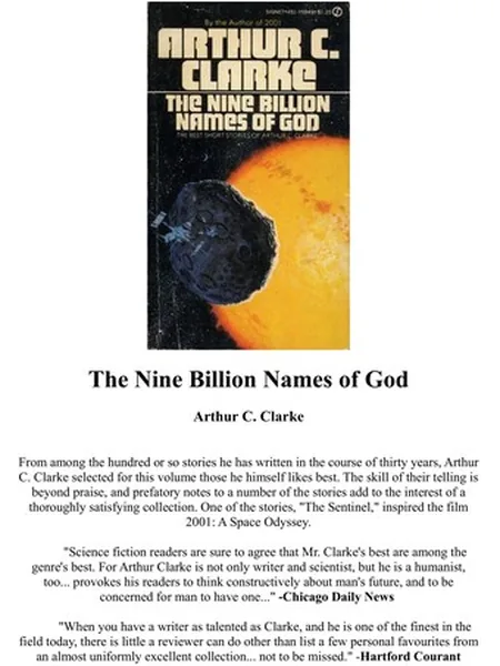 Nine Billion Names cover