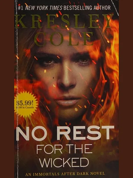 No Rest for the Wicked, cover of another edition (the Simon & Schuster 2011 cover is not yet photographed)