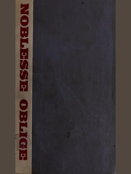 Noblesse Oblige cover