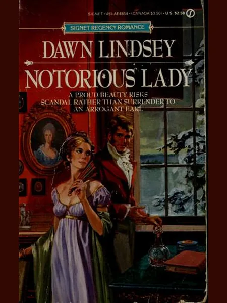 Notorious Lady first edition cover, New American Library 1987