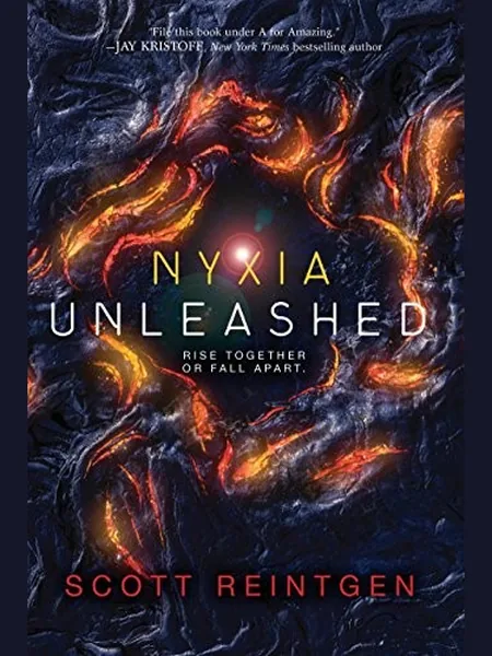 Nyxia Unleashed, cover of another edition (the Penguin Books 2018 cover is not yet photographed)