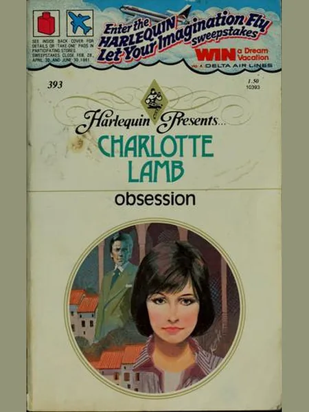 Obsession, cover of another edition (the Mills & Boon 1980 cover is not yet photographed)