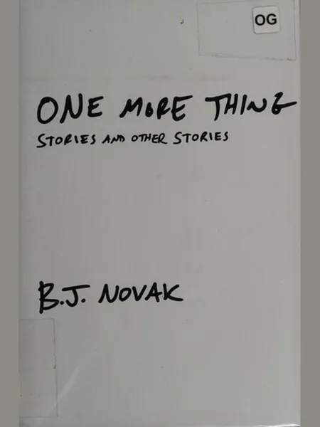 One More Thing first edition cover, Knopf 2014