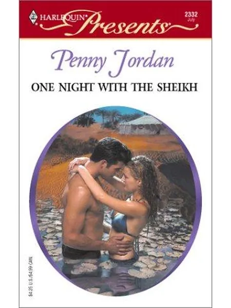 One Night with the Sheikh, cover of the Harlequin, 2003 edition (the Thorndike Press 2003 cover is not yet photographed)