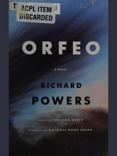 Orfeo first edition cover, Norton 2014