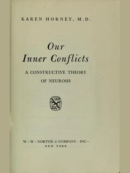 Our Inner Conflicts first edition cover, Norton 1945